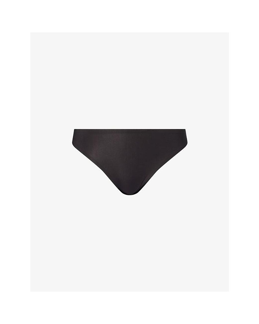 Calvin Klein Black Perfectly Fit Ultralight Stretch-Woven Thong