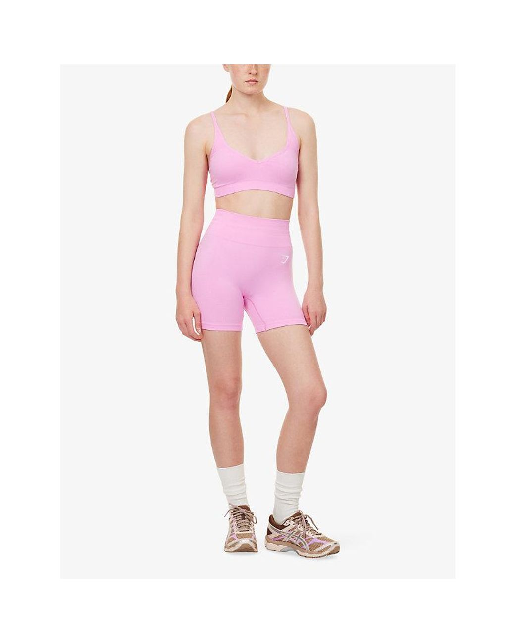 GYMSHARK Pink Vital Seamless Sports Bra