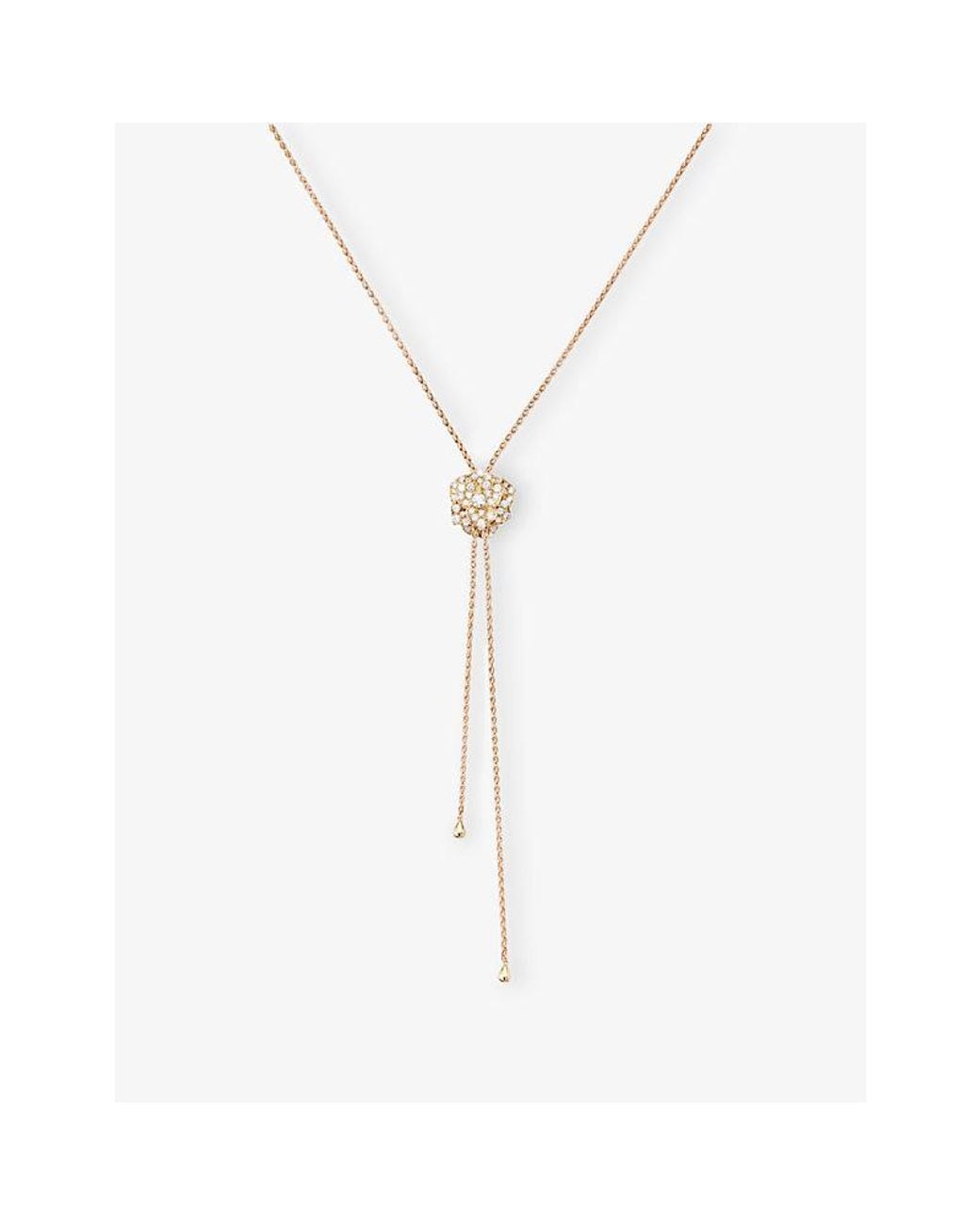 Piaget White Rose Sky 18Ct Rose- And 0.72Ct Diamond Pendant Drop Necklace