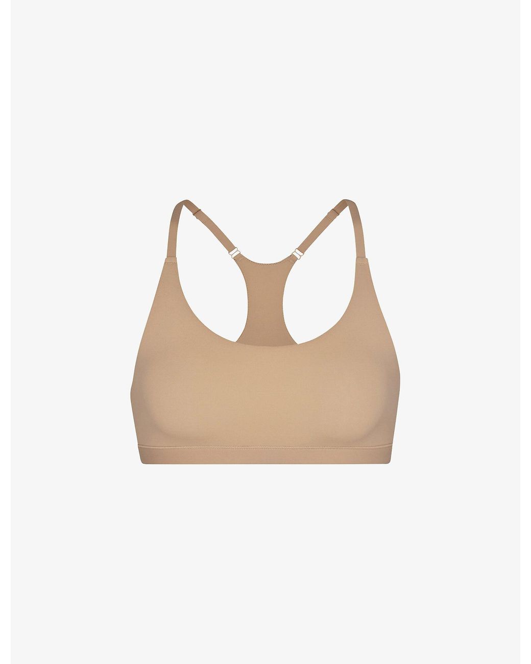 Skims Racerback Stretchwoven Bra in Natural Lyst Canada