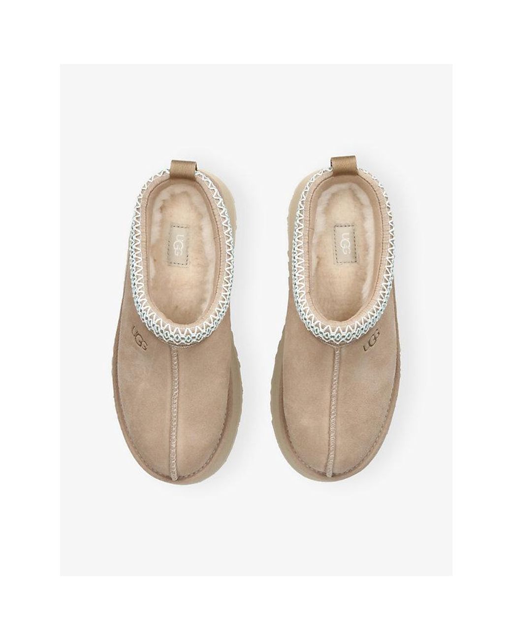 Ugg Natural Tazz Ii Suede Slippers