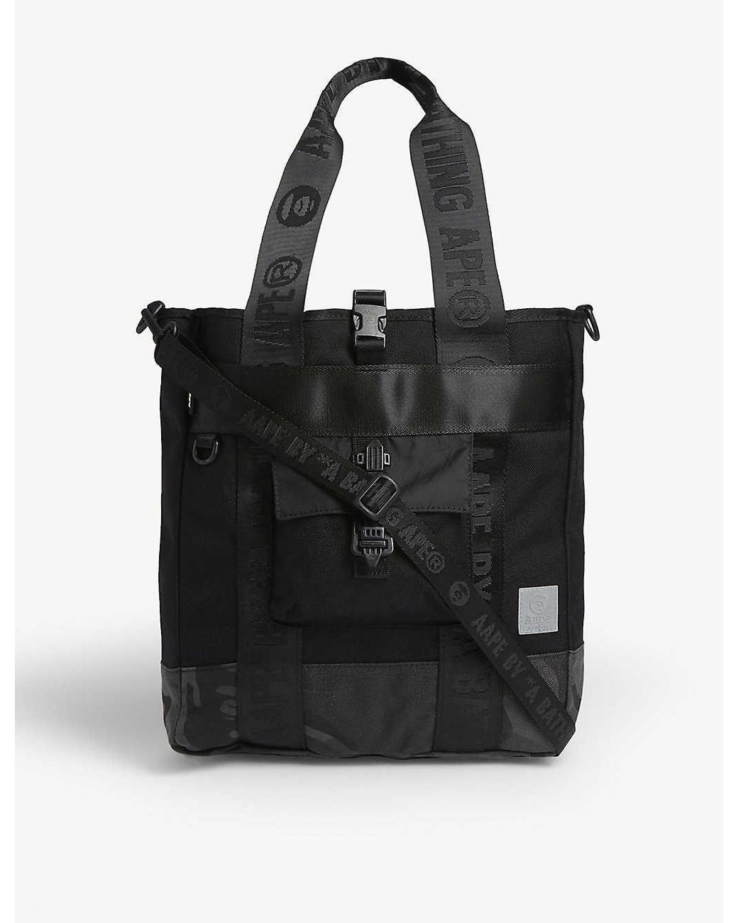 Aape Nylon Tote Bag in Black | Lyst