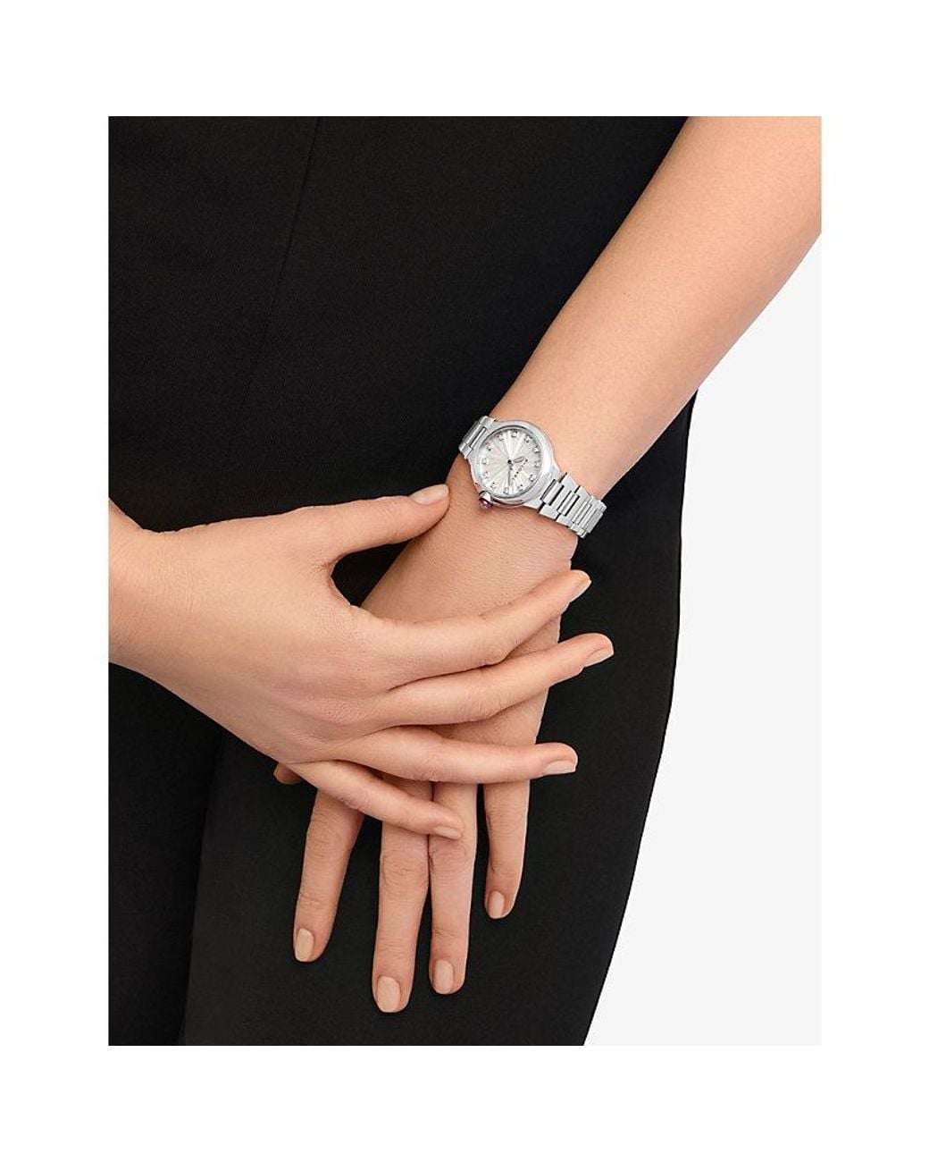 BVLGARI Metallic Lvcea Stainless-Steel And 0.22Ct Diamond Automatic Watch