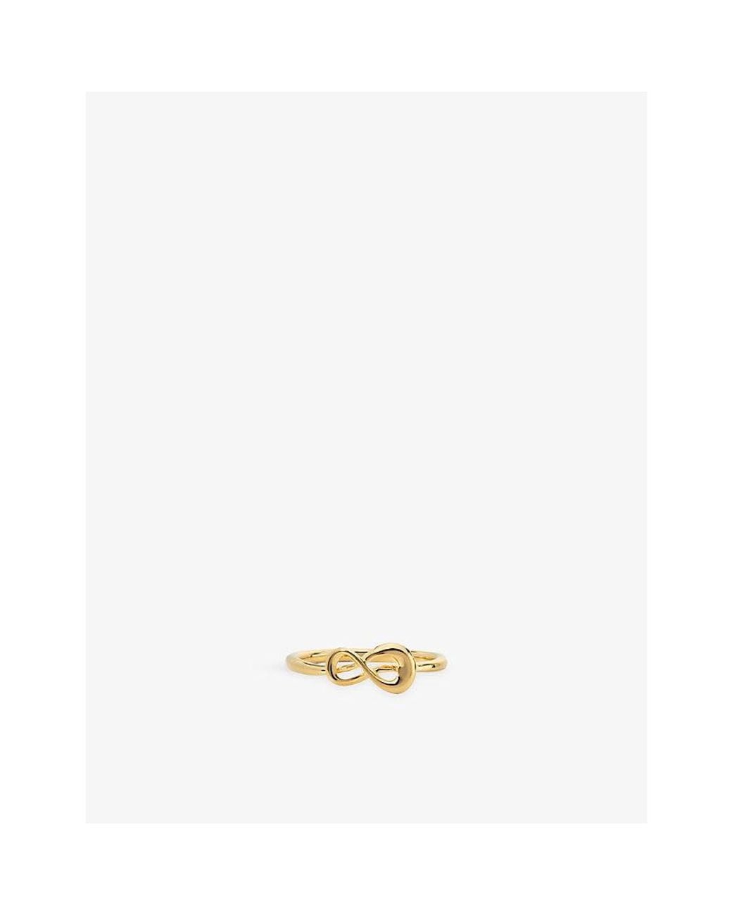 Monica Vinader Metallic Gp Infinity 18Ct Vermeil Ring