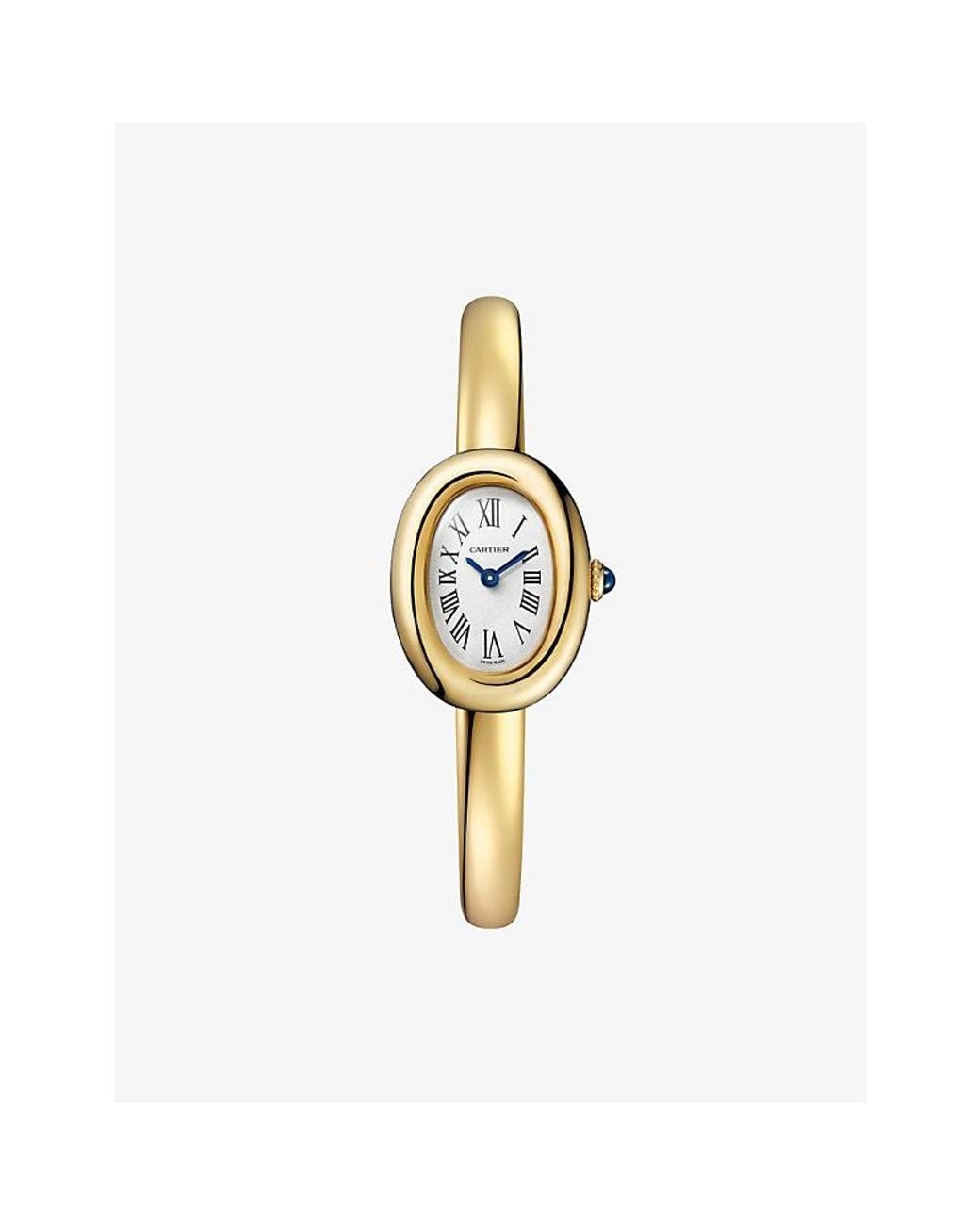 Cartier Metallic Baignoire Mini Size 16 18Ct- Quartz Watch 24.6Mm