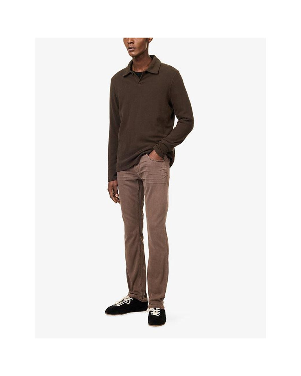PAIGE Brown Federal Straight-Leg Denim Jeans for men