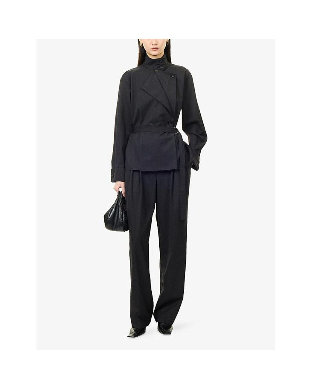 Twp Blue Last Chapter Belted Wool Jacket