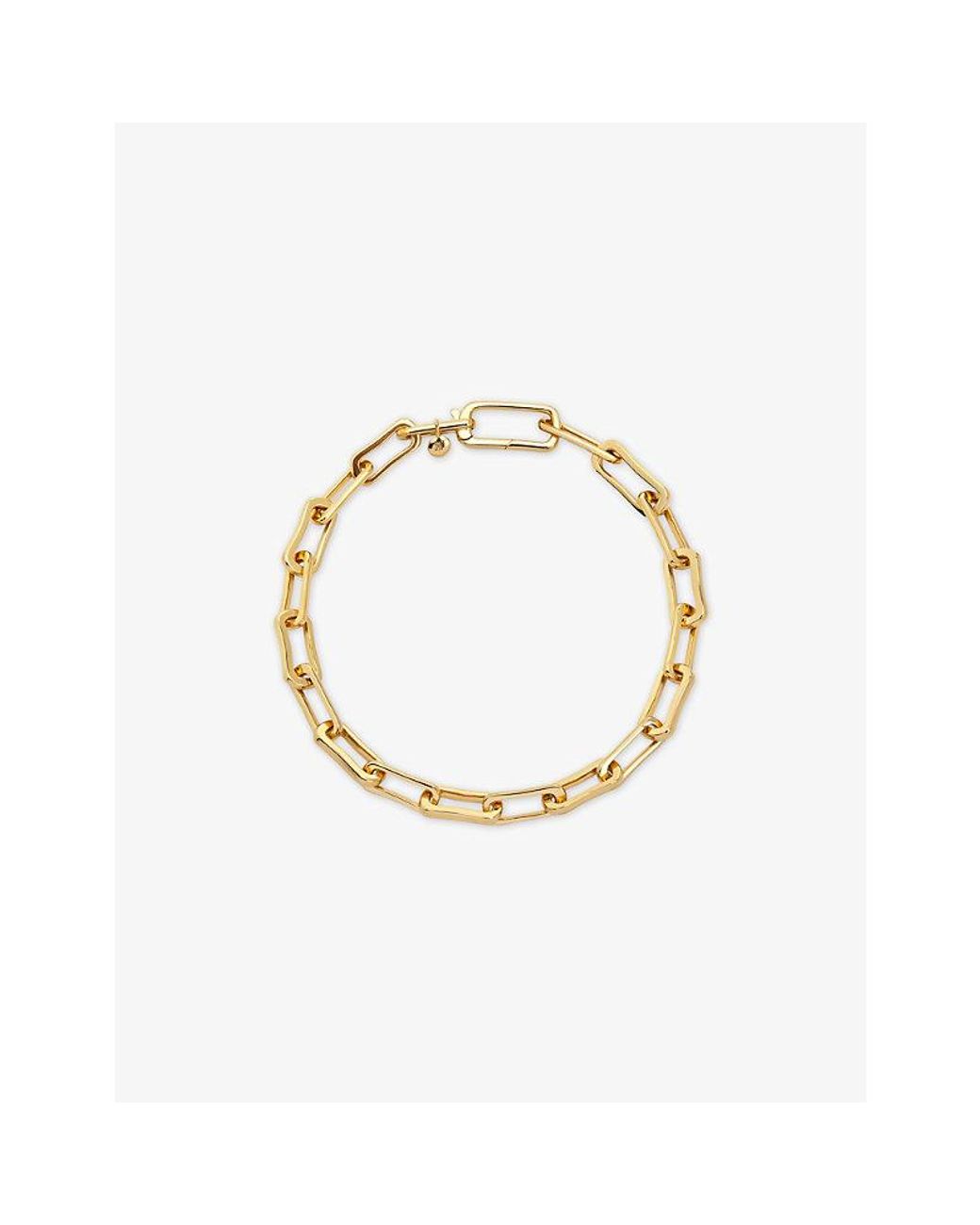 Monica Vinader Metallic Alta Mini 18Ct Vermeil Chain Bracelet