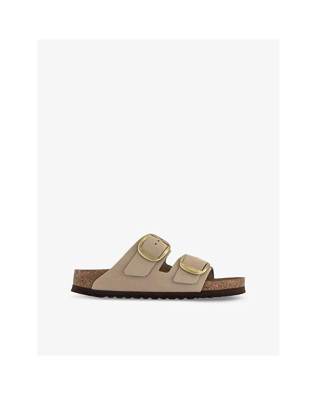Birkenstock Natural Arizona Double-Strap Leather Sandals
