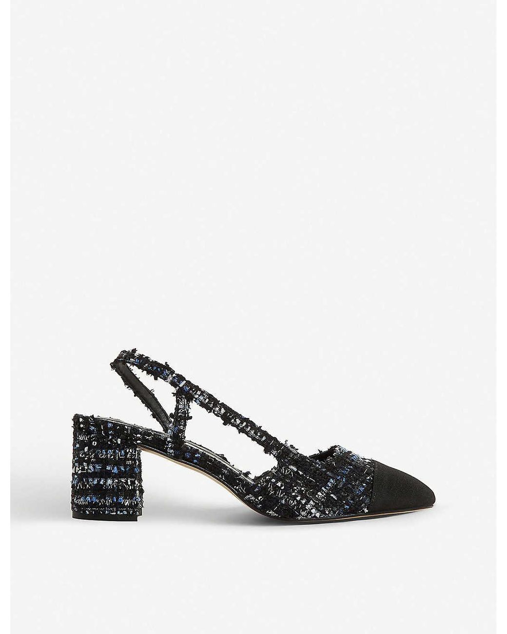 dune croft leather slingback courts