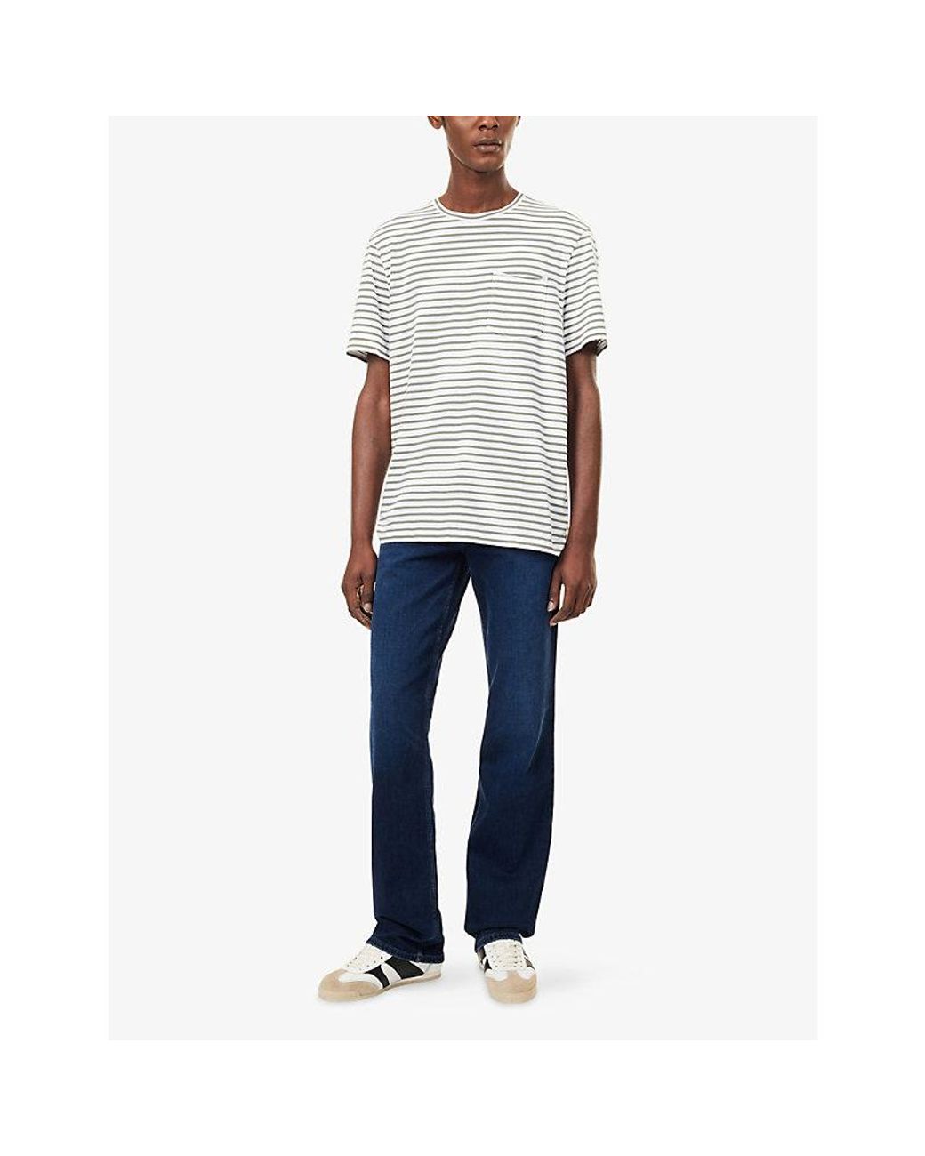 PAIGE Gray Doheny Straight-Leg Denim Jeans for men