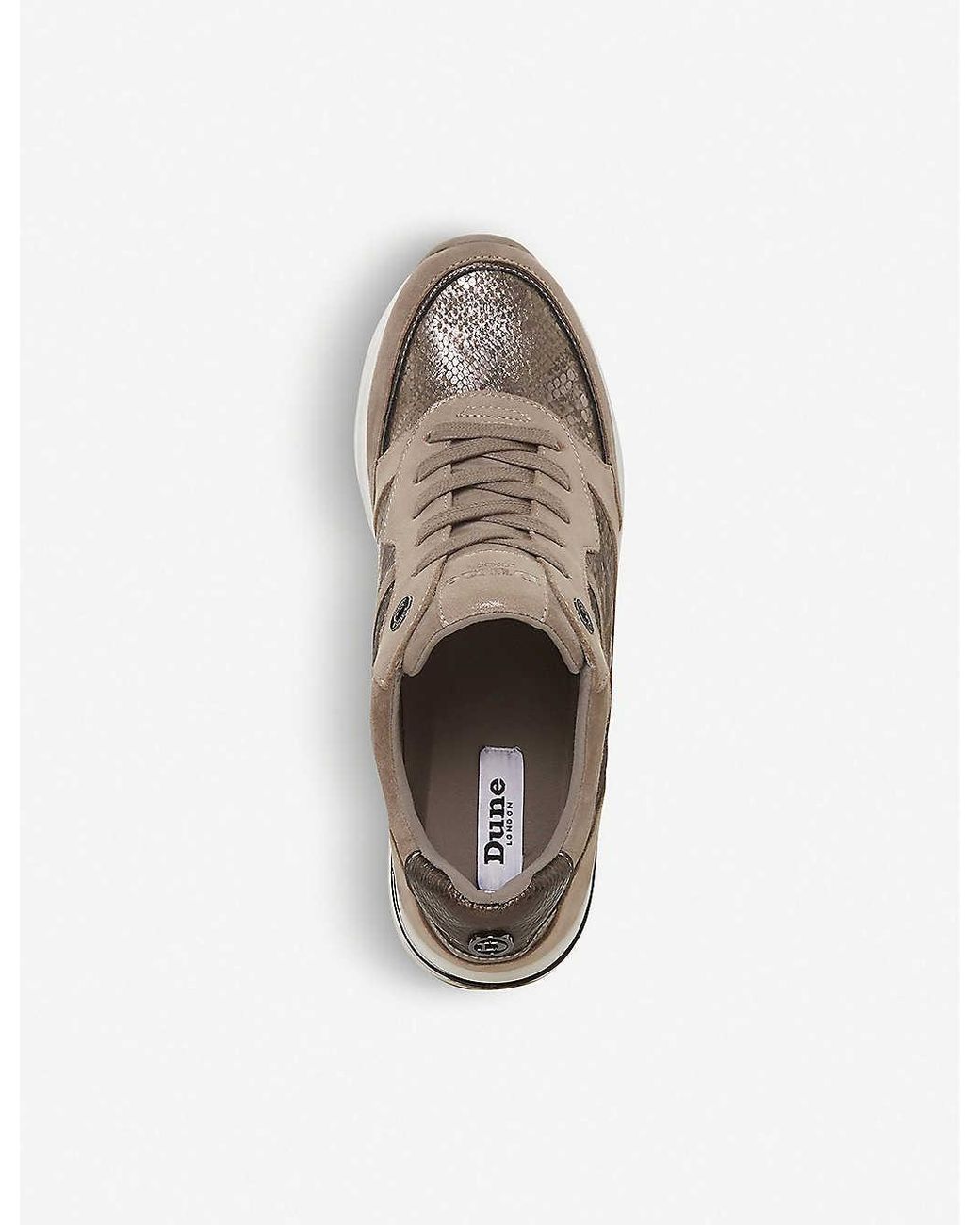 dune silver trainers