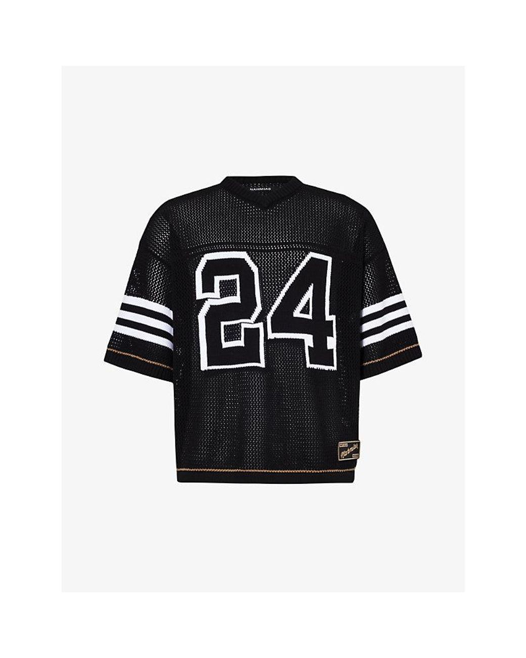 nahmias-BLACK-Football-V-neck-