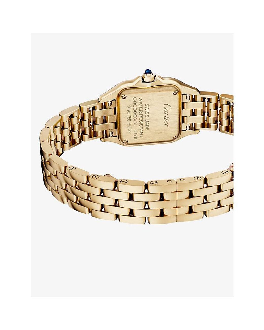 Cartier Metallic Crwgpn0059 Panthère De Small 18Ct- Quartz Watch