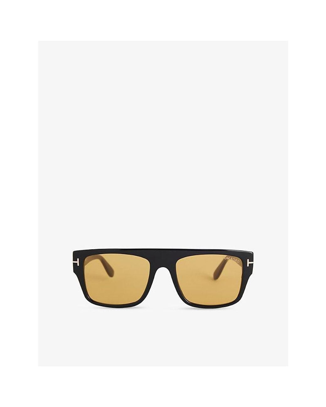 Tom Ford Metallic Ft1337 Cyrus Rectangle-Frame Acetate Sunglasses for men