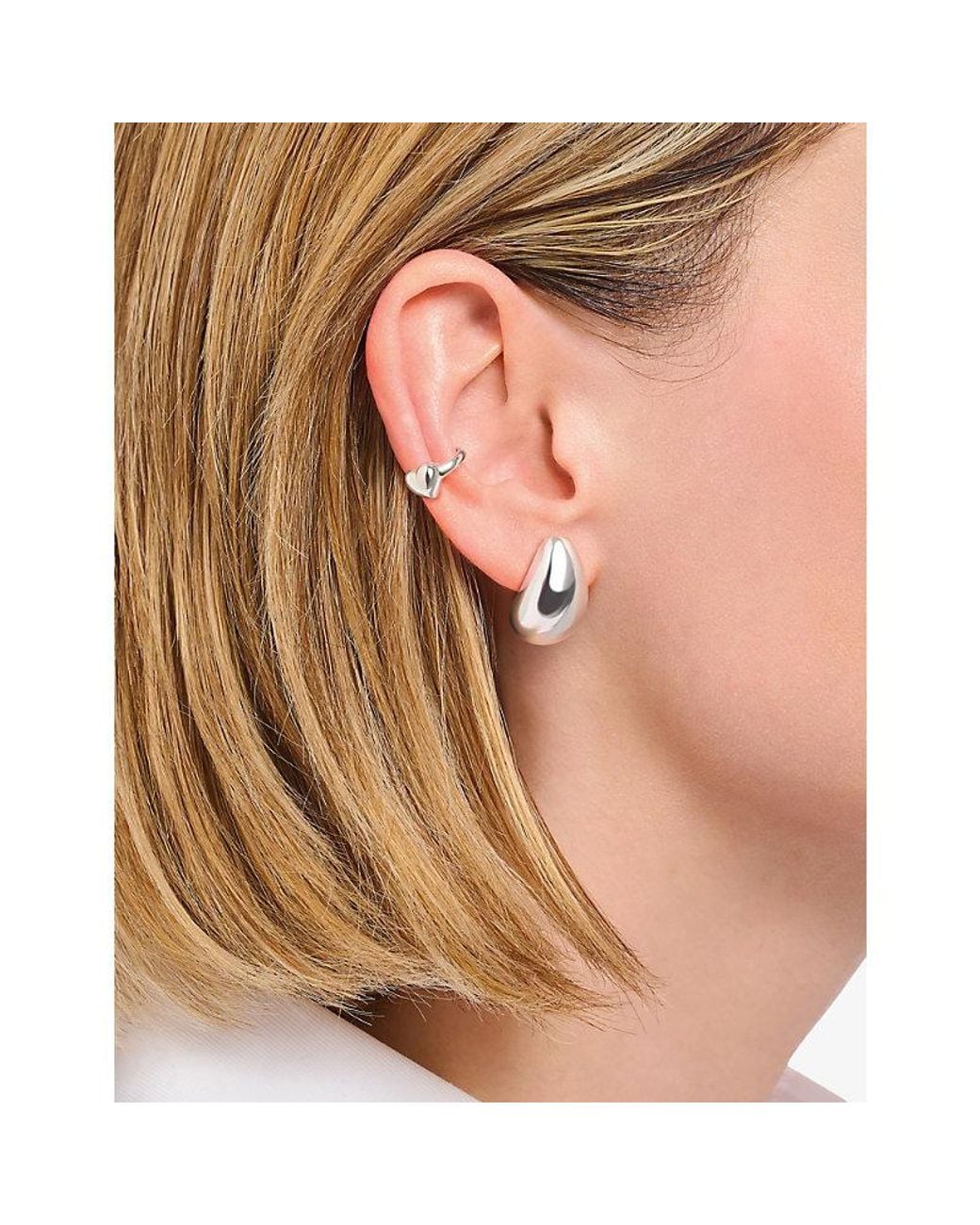 Thomas Sabo White Rounded 925 Sterling- Stud Earrings