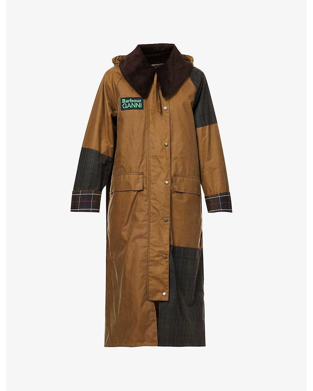 Barbour Burghley Brand-appliqué Regular-fit Waxed Cotton Jacket