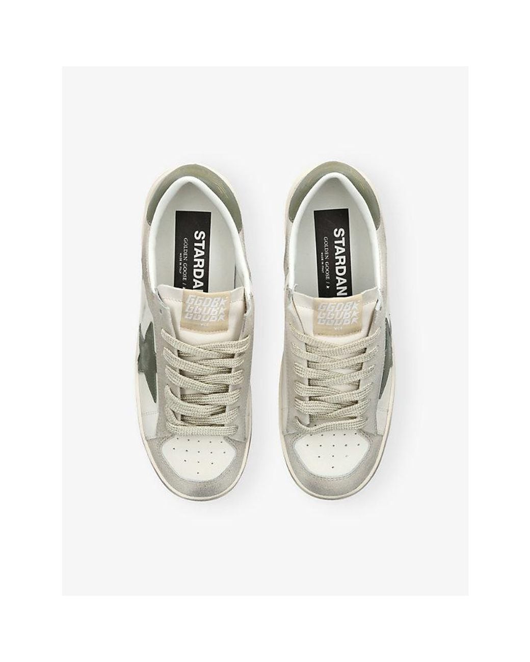 Golden Goose Deluxe Brand White Stardan 12361 Leather Trainers