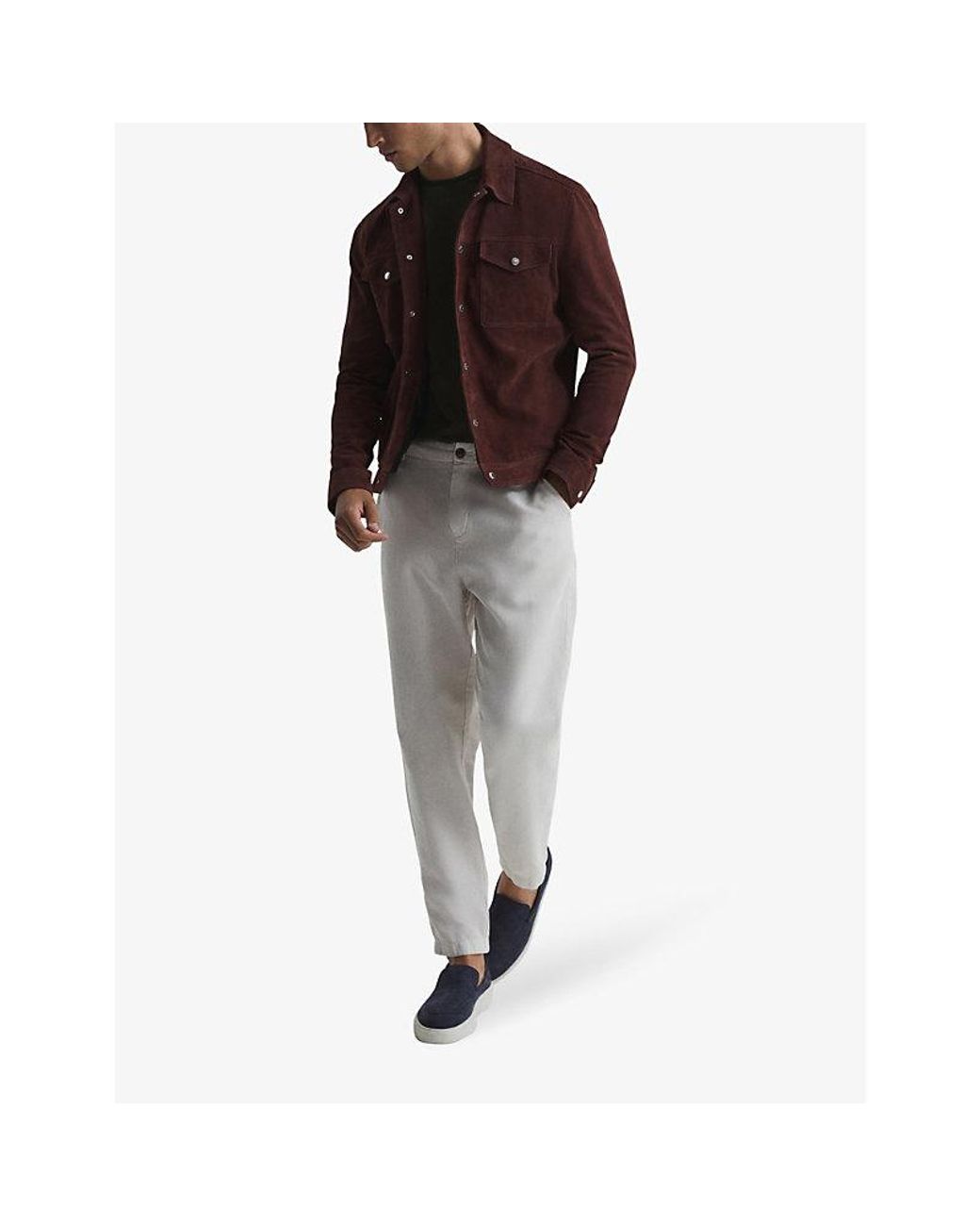 Reiss Green Bless Crewneck Cotton-Jersey T-Shirt for men