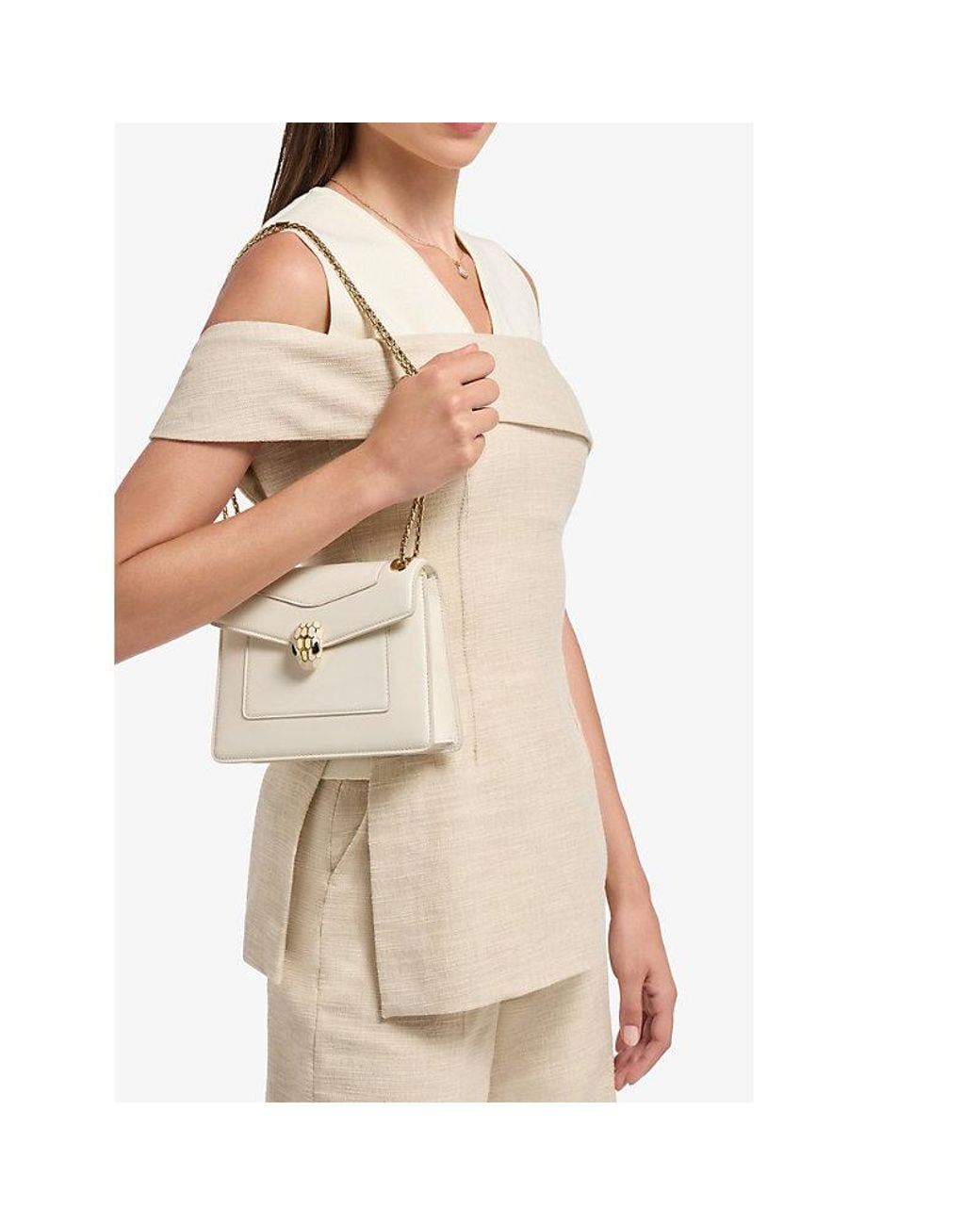 BVLGARI Natural Serpenti Forever Day-To-Night Small Leather Shoulder Bag