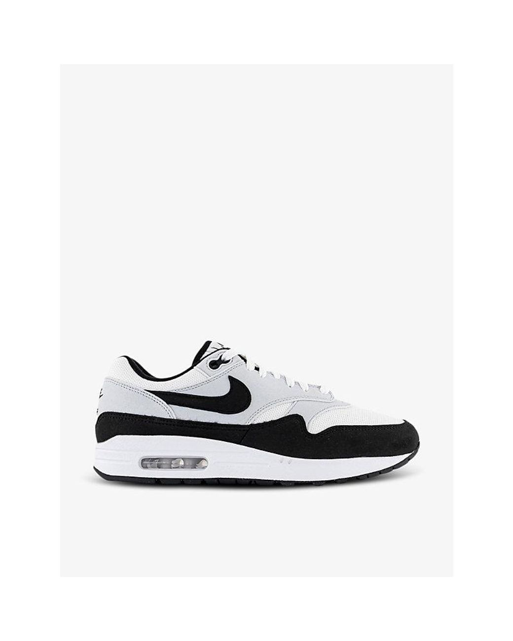 Nike Air Max 1 Panelled Suede Mid Top Trainers in White for Men Lyst UK