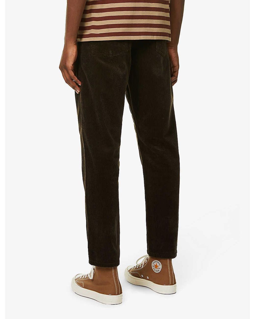 Carhartt WIP Newel Relaxed-fit Tapered Cotton-corduroy Trousers in Tobacco  (Brown) for Men - Lyst