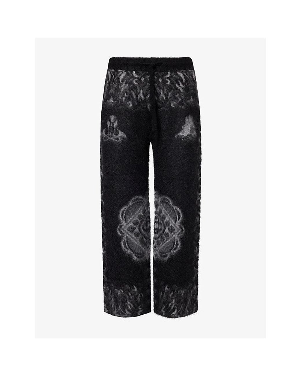 Casablanca Black Carpet Mohair-Blend Trousers for men