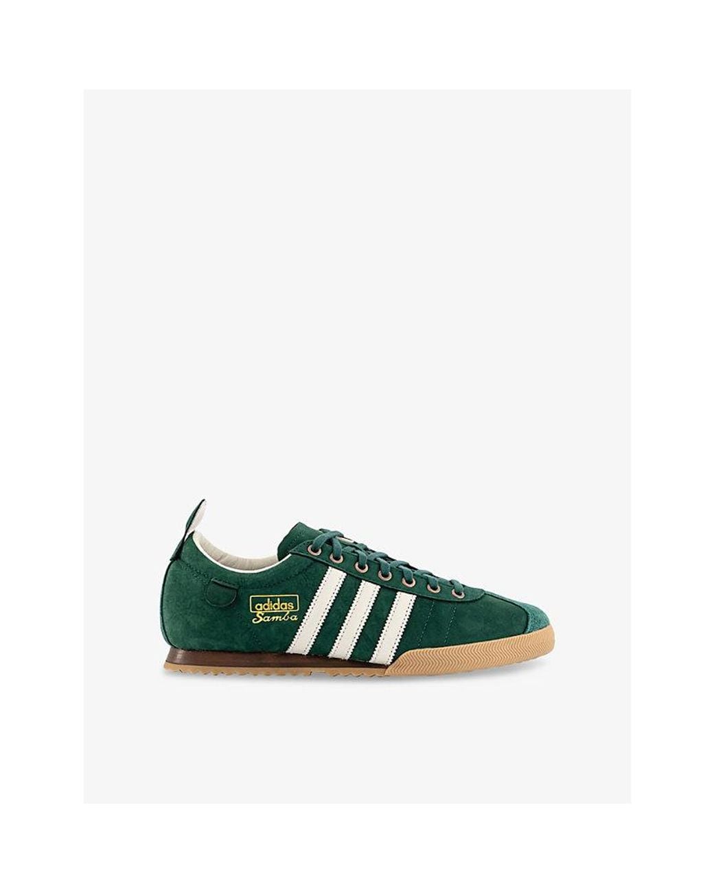 adidas Samba 62 Suede Trainers in Green for Men | Lyst
