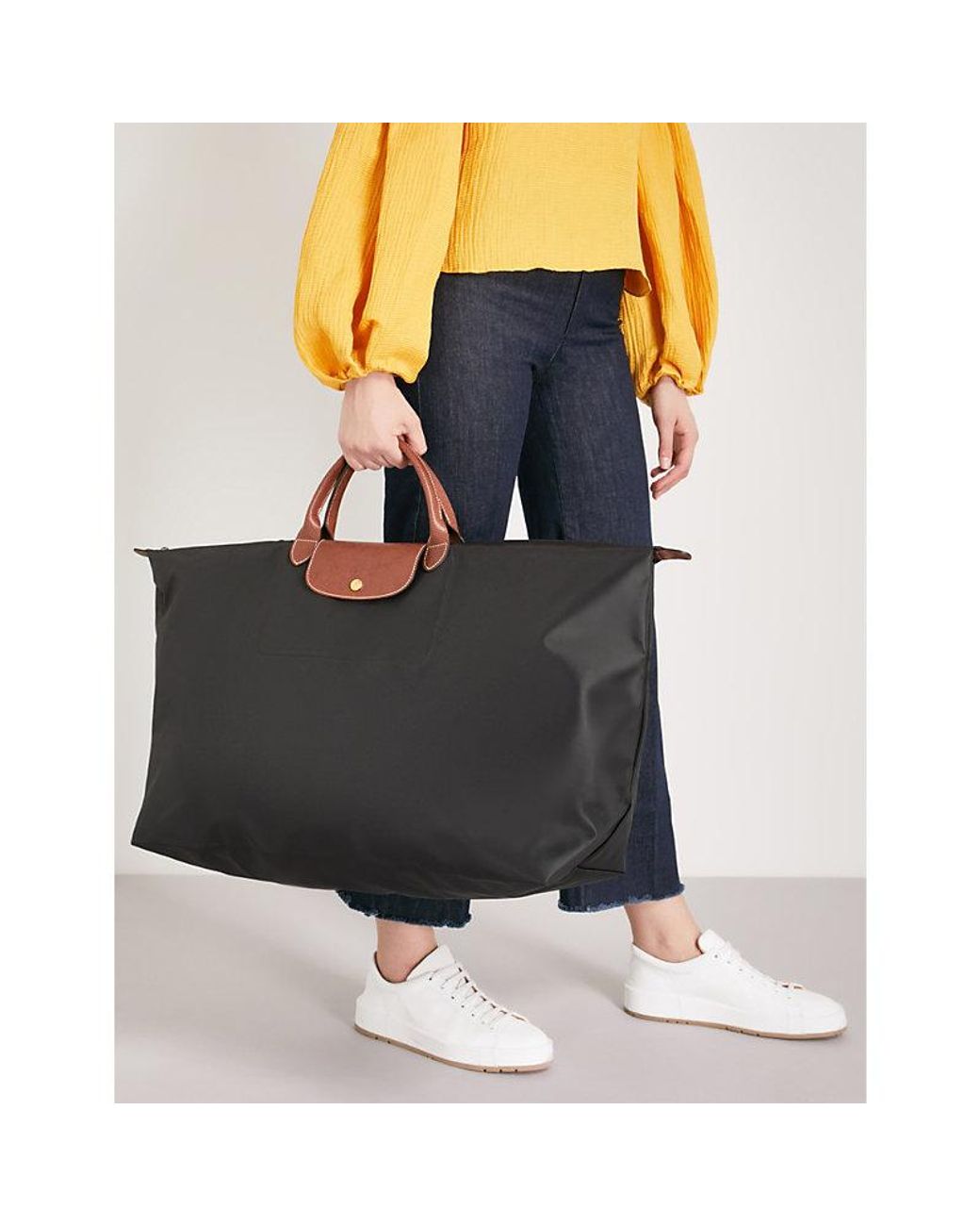 Longchamp Le Pliage Extra Large Travel Bag in Black | Lyst