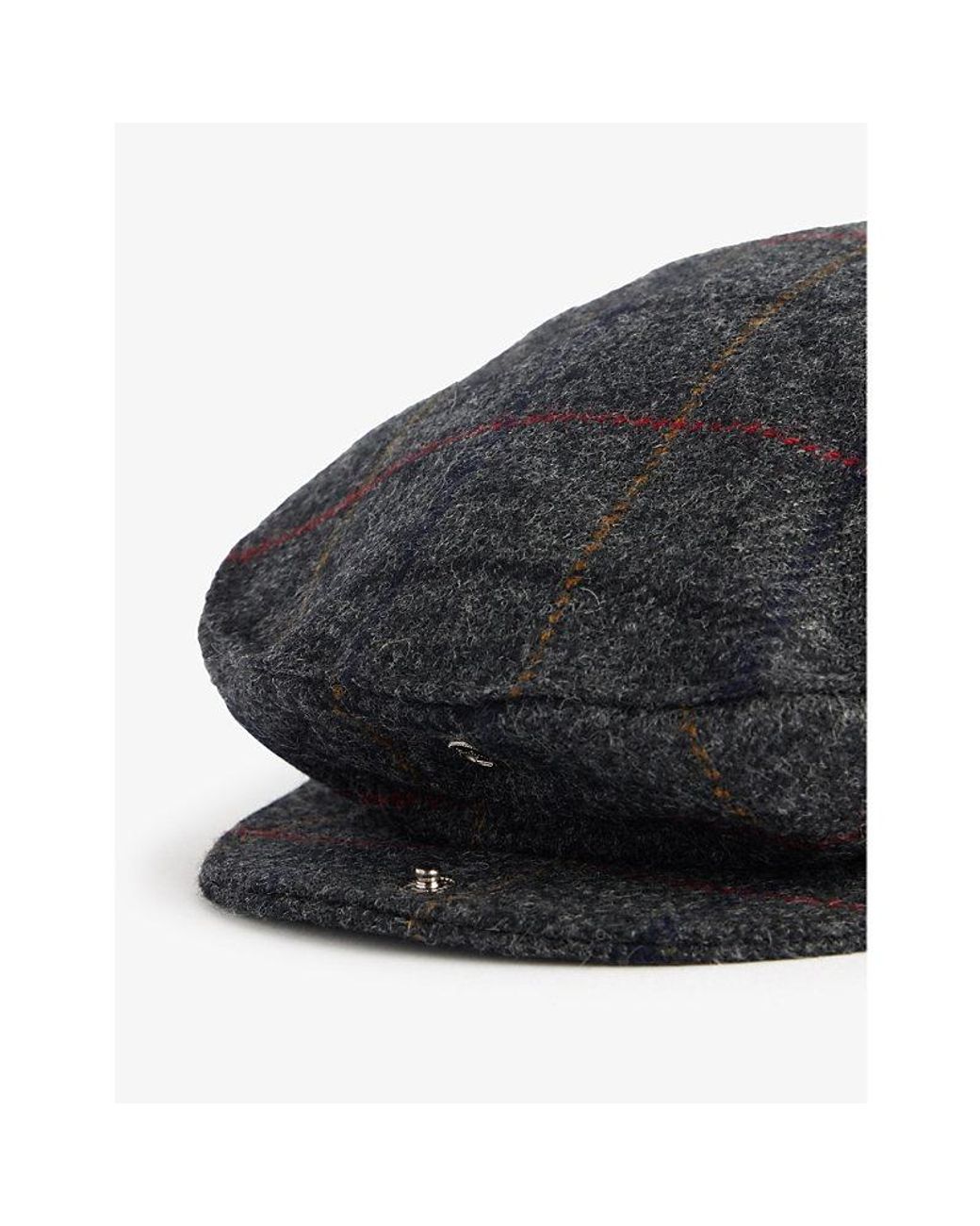Dents Gray Fonthill Flat-Crown Wool Cap for men