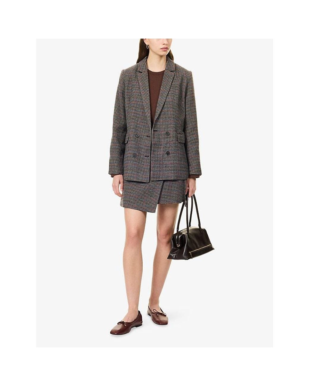 Rails Gray Jac Double-Breasted Twill Blazer