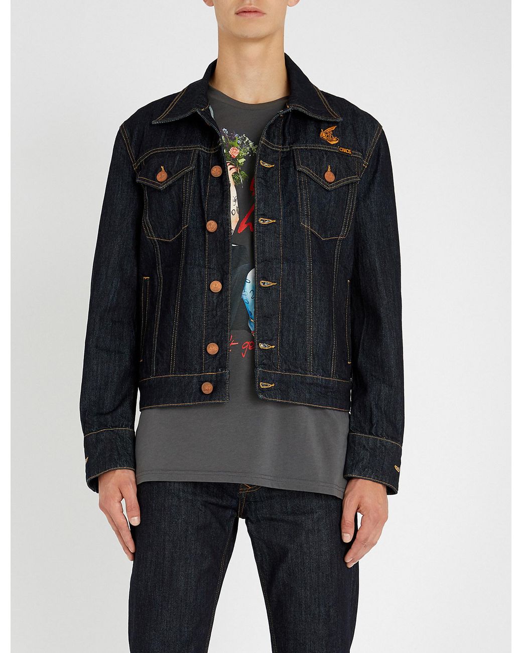 Ace Denim Jacket in Blue Denim 