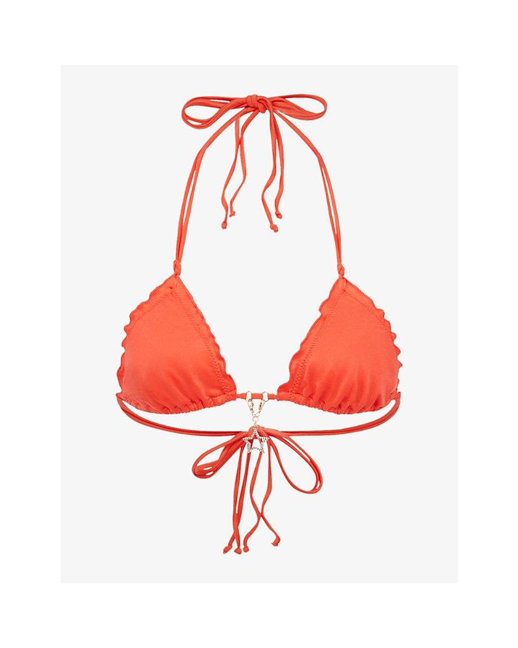Agent Provocateur Red Berry Triangle Bikini Top