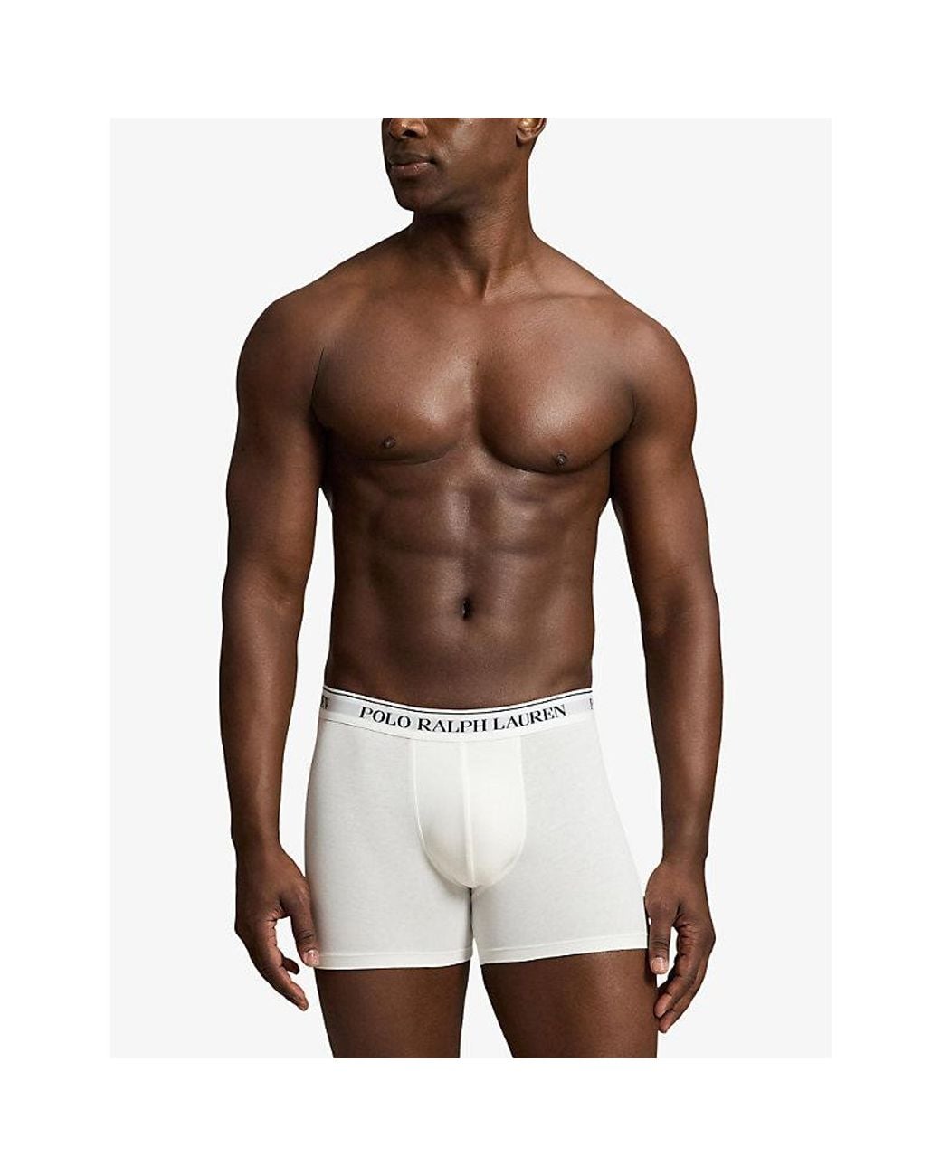 Polo Ralph Lauren Blue Branded Set Of Three Stretch-Cotton Boxer Briefs for men