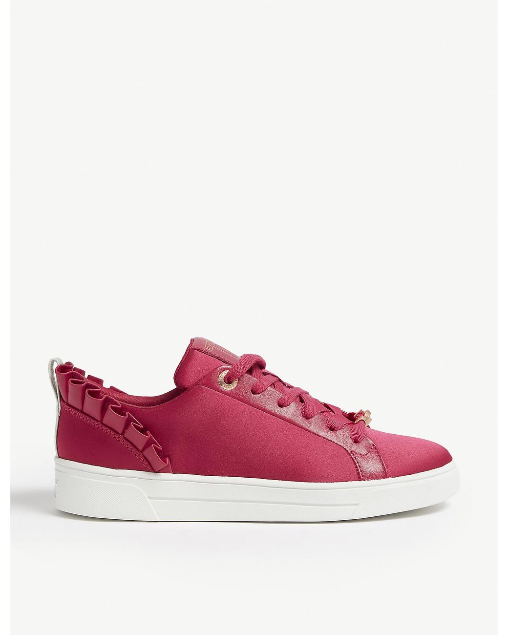 ted baker pink ruffle trainers