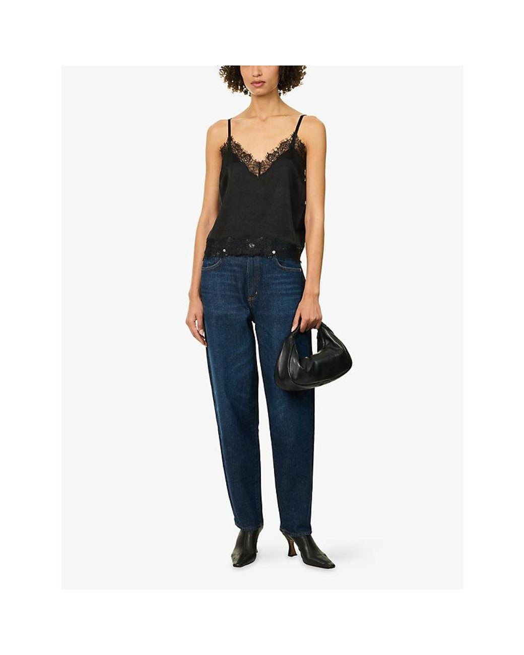 Citizens of Humanity Blue Five-Pocket Tapered-Leg Denim Jeans