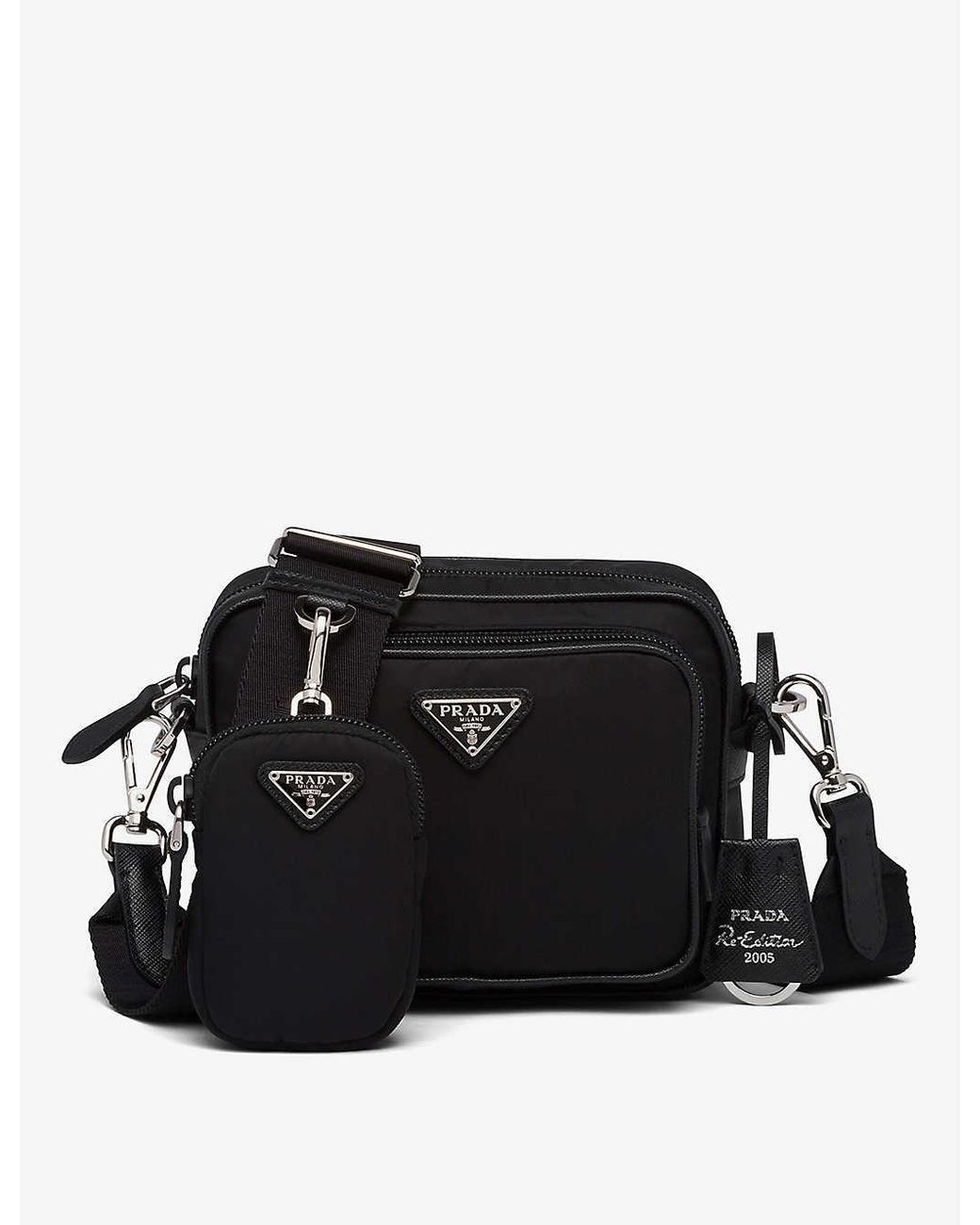 PRADA-Logo-Nylon-Leather-Shoulder-Bag-Purse-NERO-Black – dct-ep_vintage  luxury Store