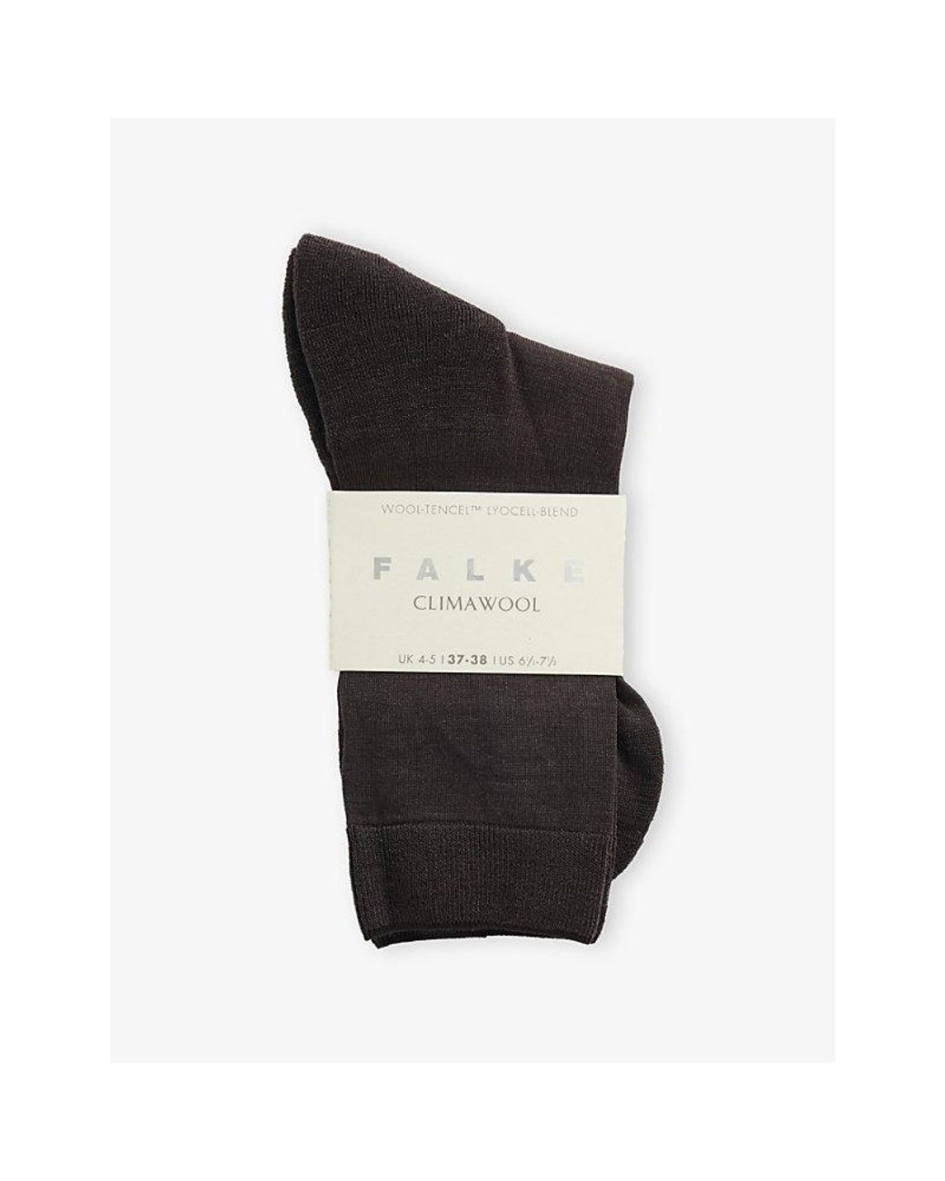 Falke Black Climawool Woven Socks