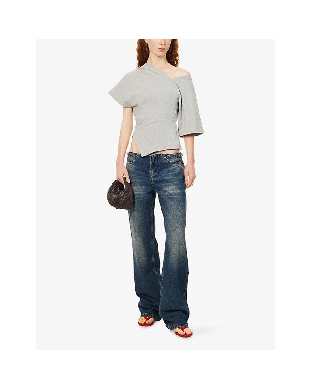 Peachy Den Blue Stevie Low-Rise Denim Jeans