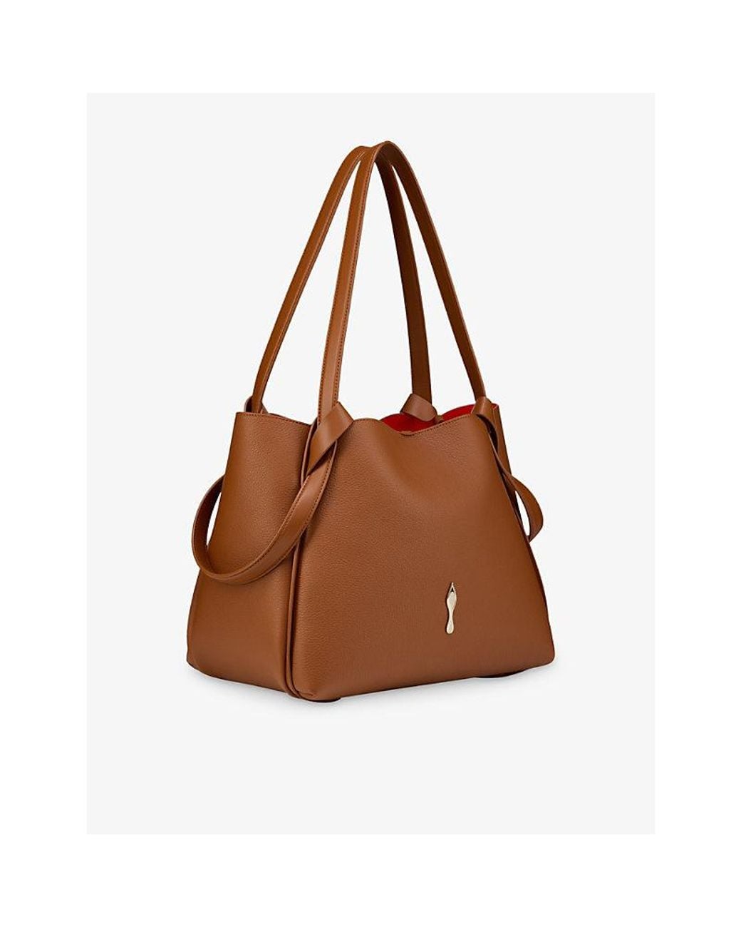 Christian Louboutin Brown Bettina Small Leather Tote Bag
