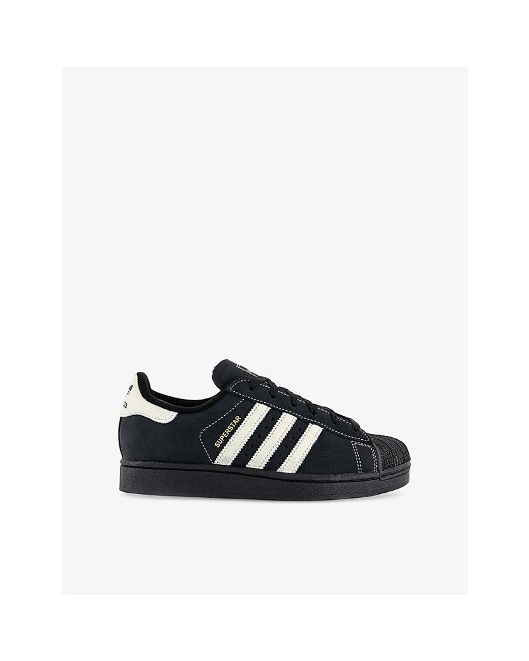 Adidas Black Superstar Ii Leather Trainers