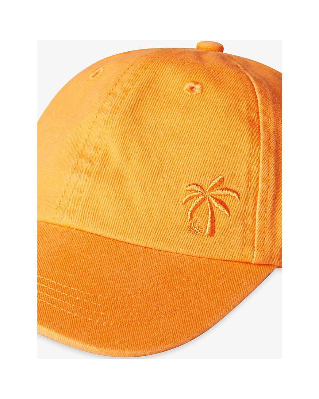 Benetton Orange Logo-Embroidery Adjustable Cotton Cap 6-14 Years for men