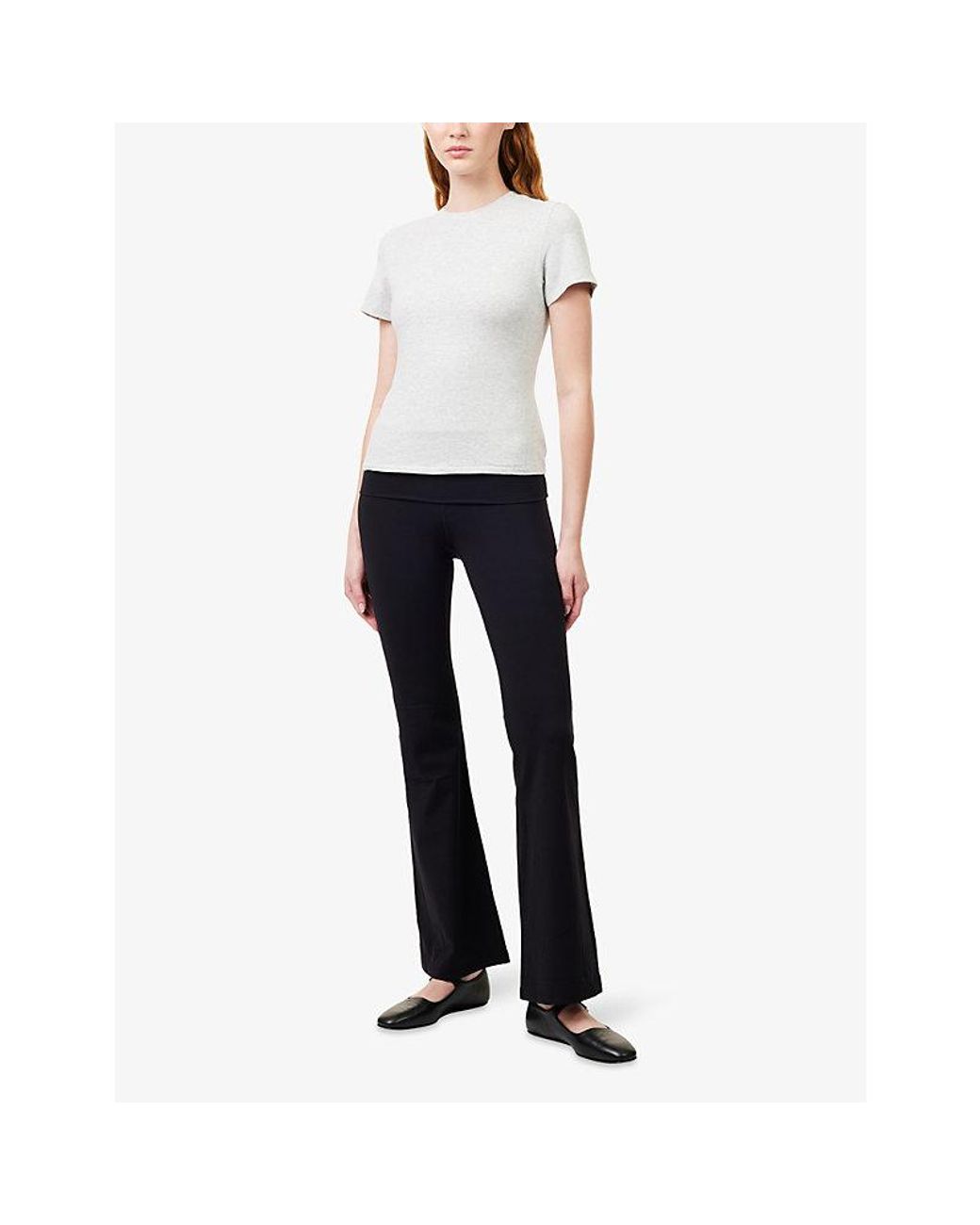 Skims White Round-Neck Pack-Of-Two Stretch-Cotton T-Shirt