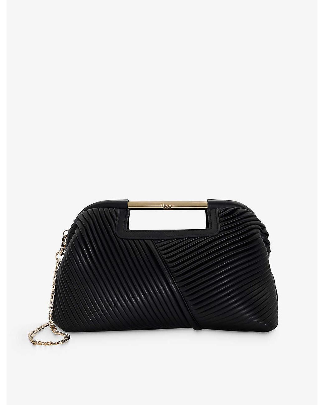 Dune black clutch best sale bag