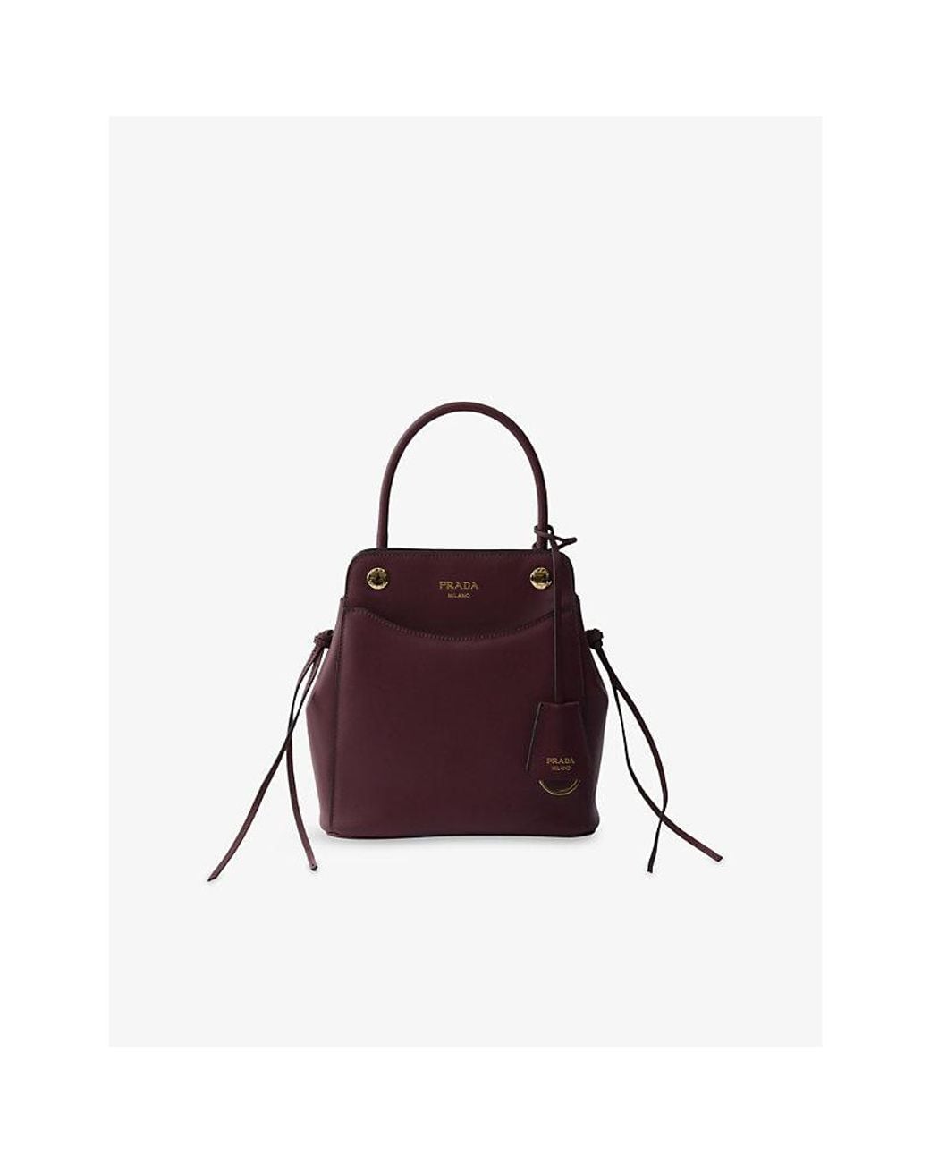 Prada Purple Carry Mini Leather Top-Handle Bag
