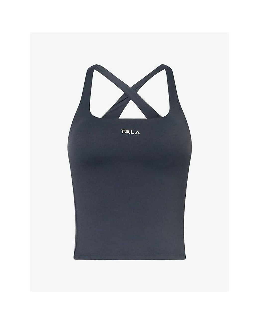 WE Are Tala Blue Skinluxe Cross-Back Jersey Vest Top