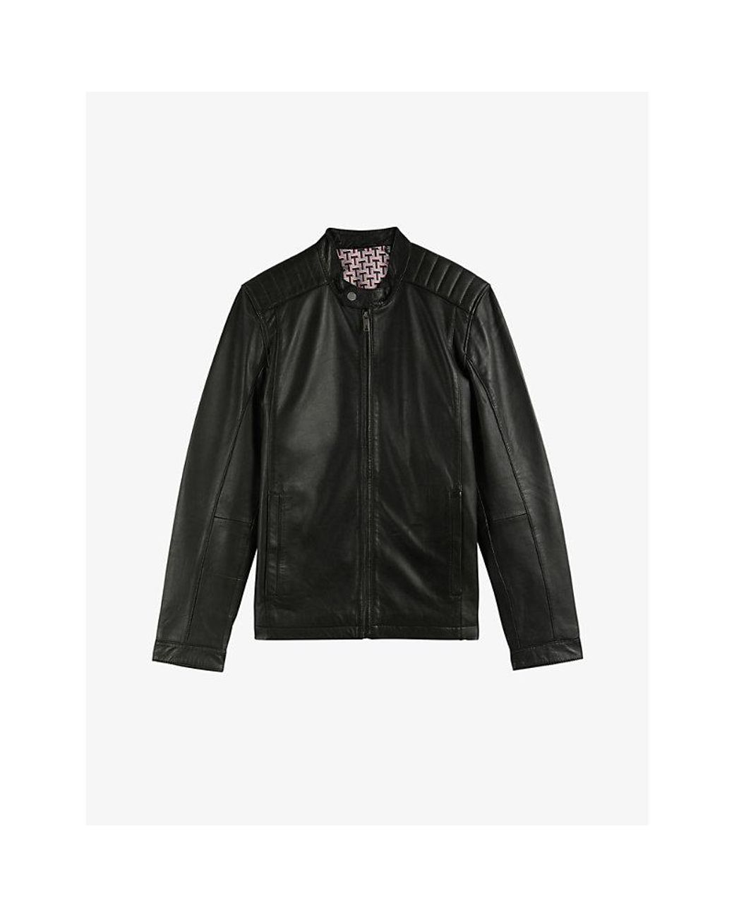 Ted baker leather jacket cheap sale