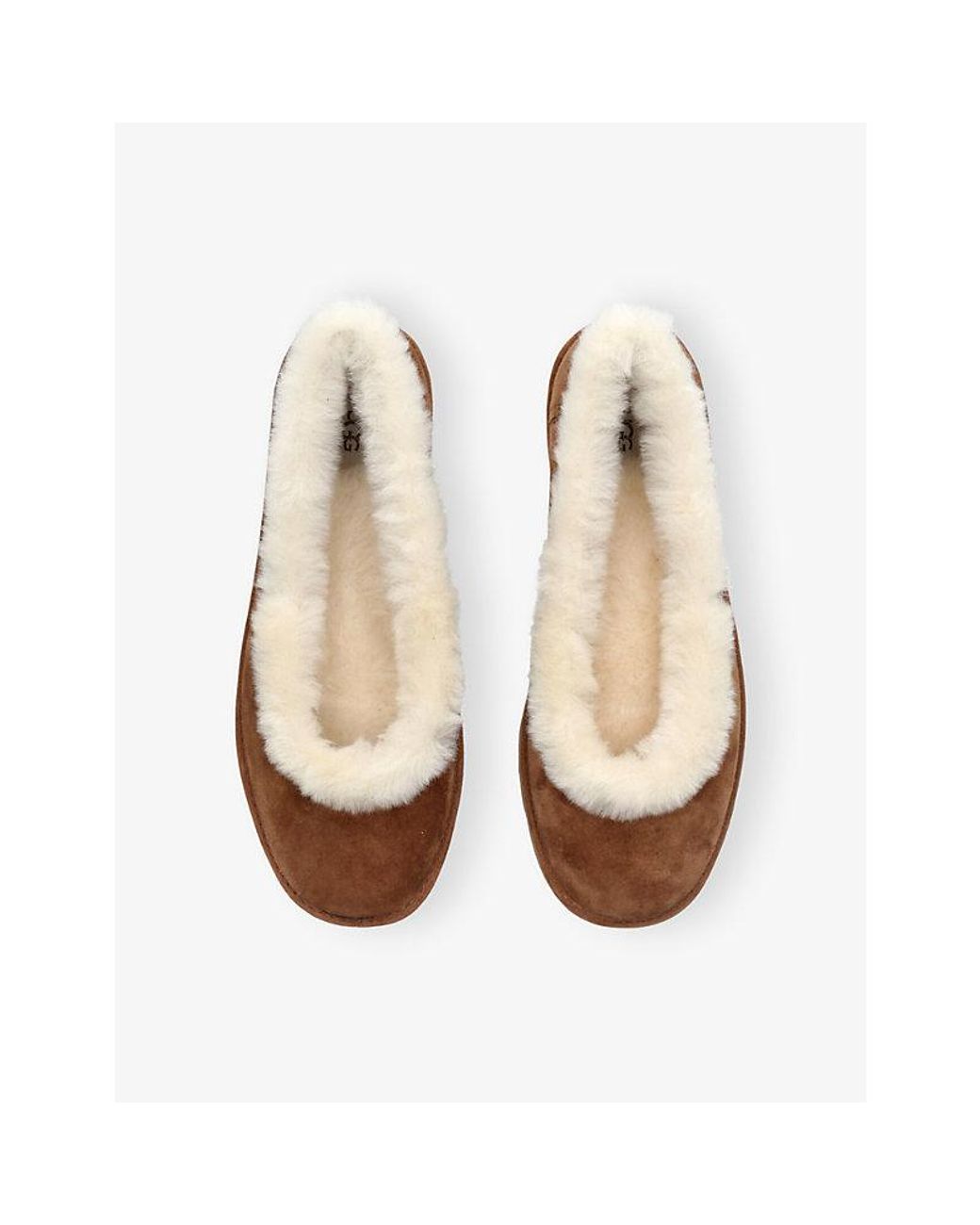 Ugg Natural Zora Suede Ballet Flats
