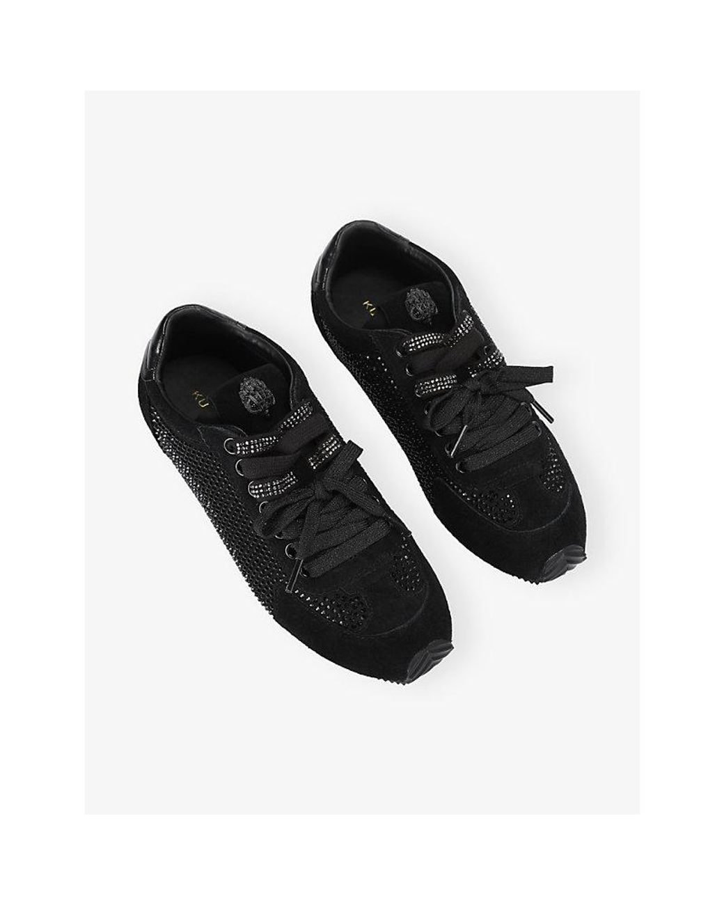 Kurt Geiger Black Islington Stud-Embellished Trainers