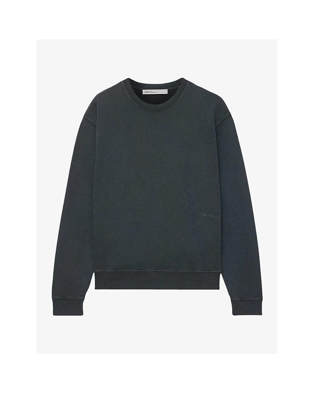 AllSaints Blue River Crewneck Relaxed-Fit Cotton Sweatshirt for men
